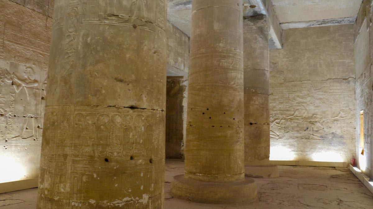Egypt, Abydos - Temple of Sety I - Hall of Sokar and Nefertem