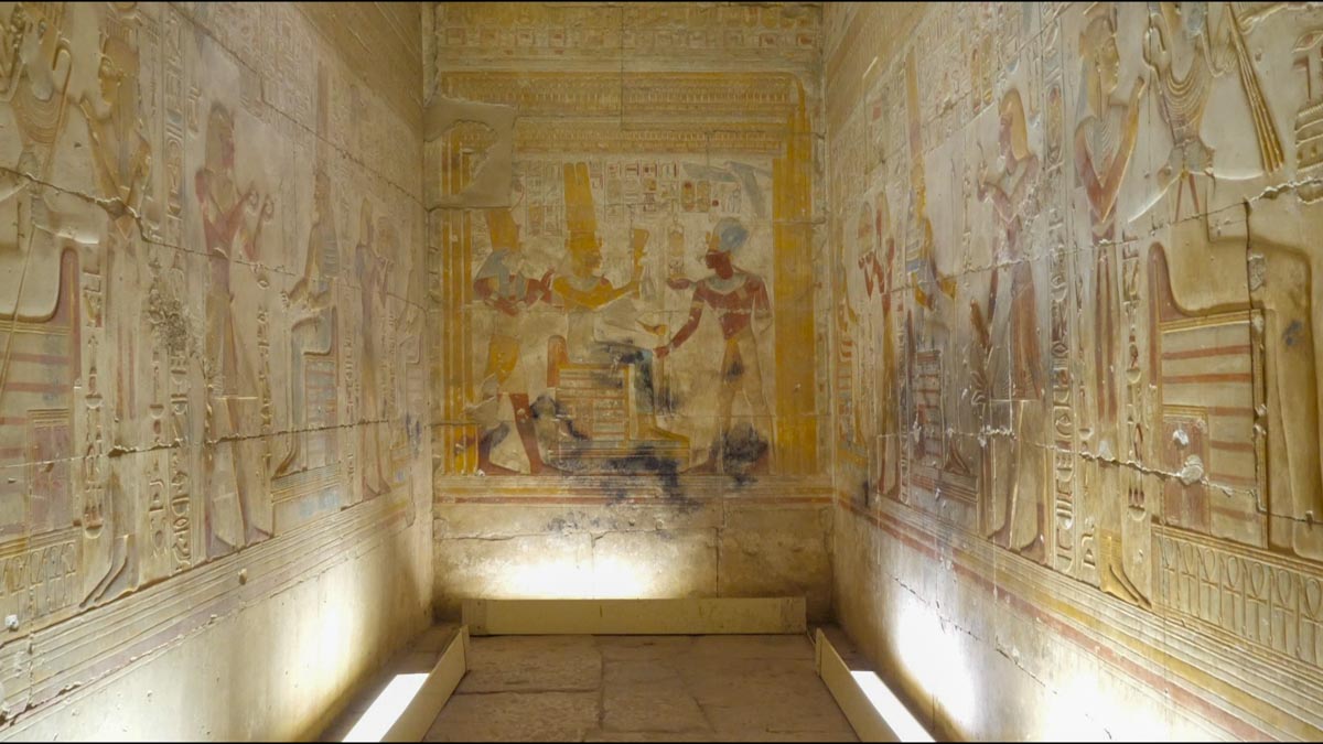 Egypt, Abydos - Temple of Sety I - room west side