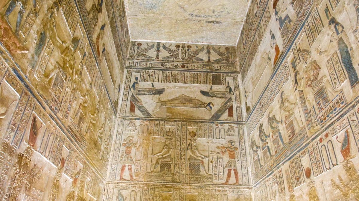 Egypt, Dendara Temple - Chapels of Sokar, Isis, Re