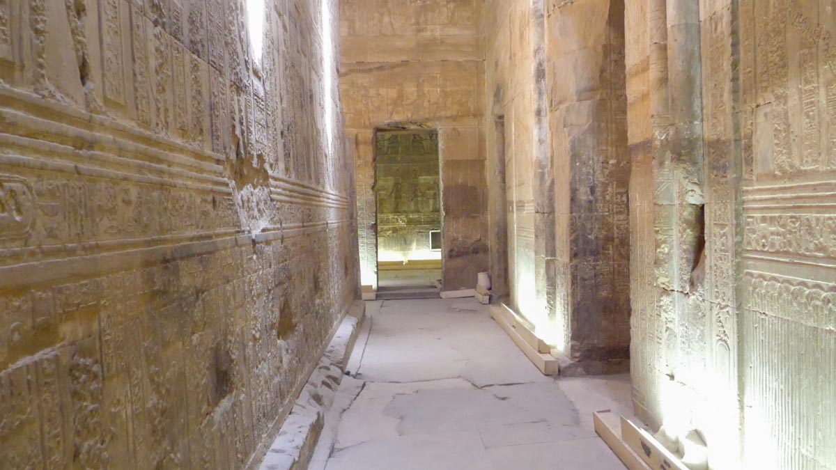 Egypt, Dendara Temple - Corridor - west