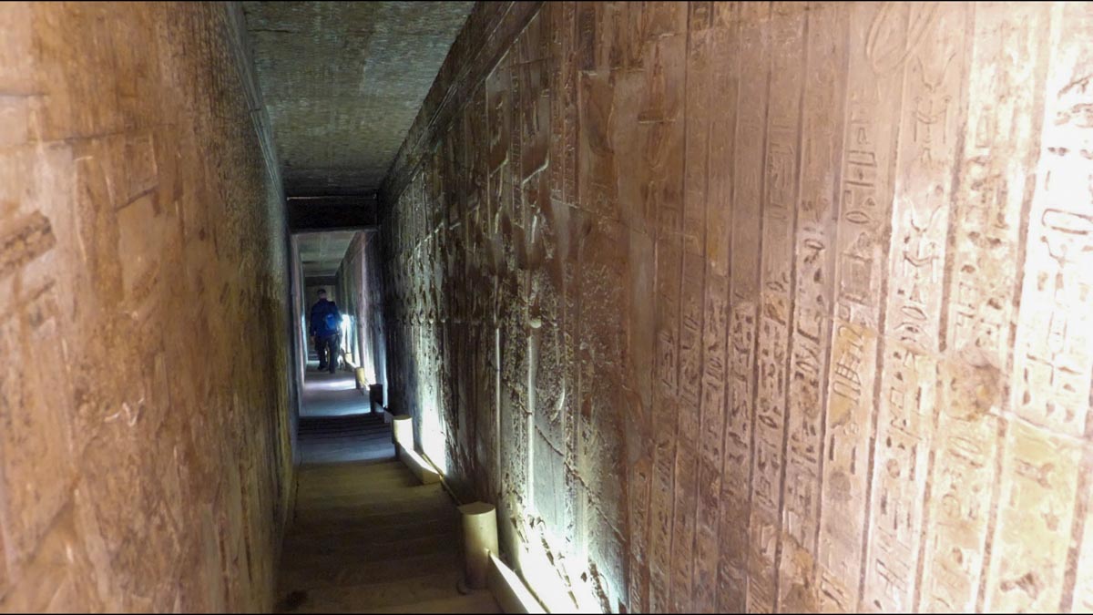 Egypt, Dendara Temple - Corridor to the lower level