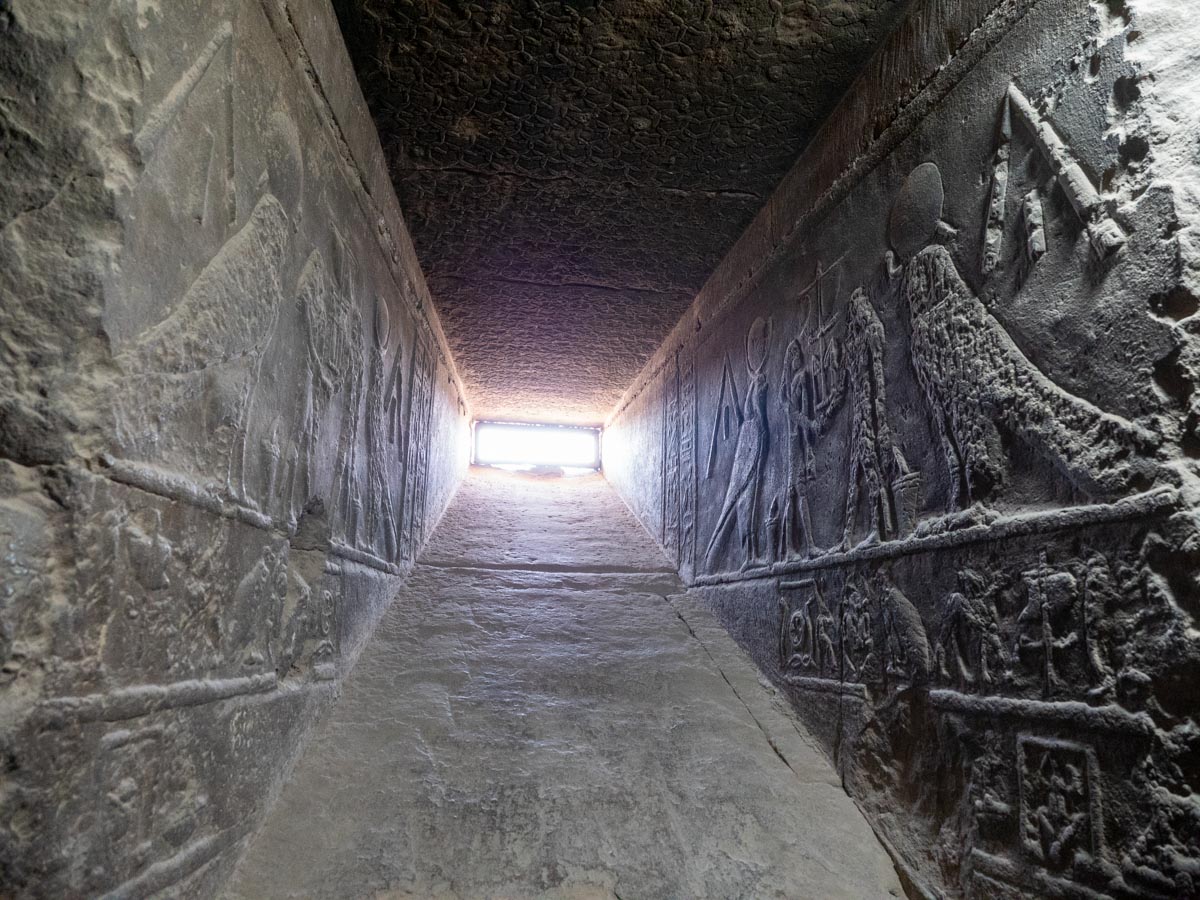 Egypt, Dendara Temple - Corridor to the upper level
