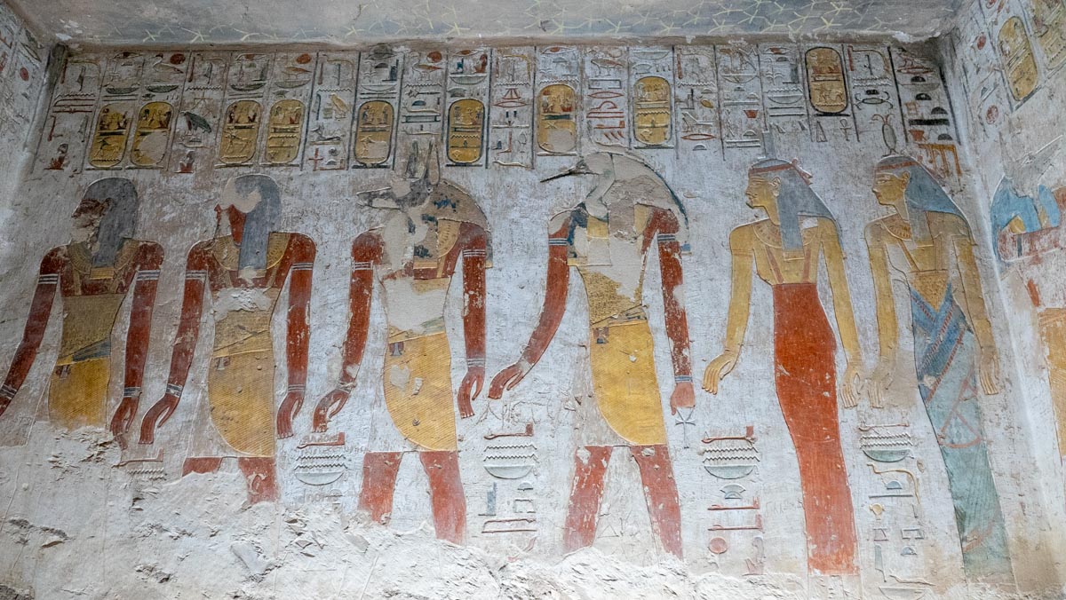 Egypt, Theban Necropolis, Valley of the Kings - Tomb of Merneptah - Hieroglyphs(KV8)