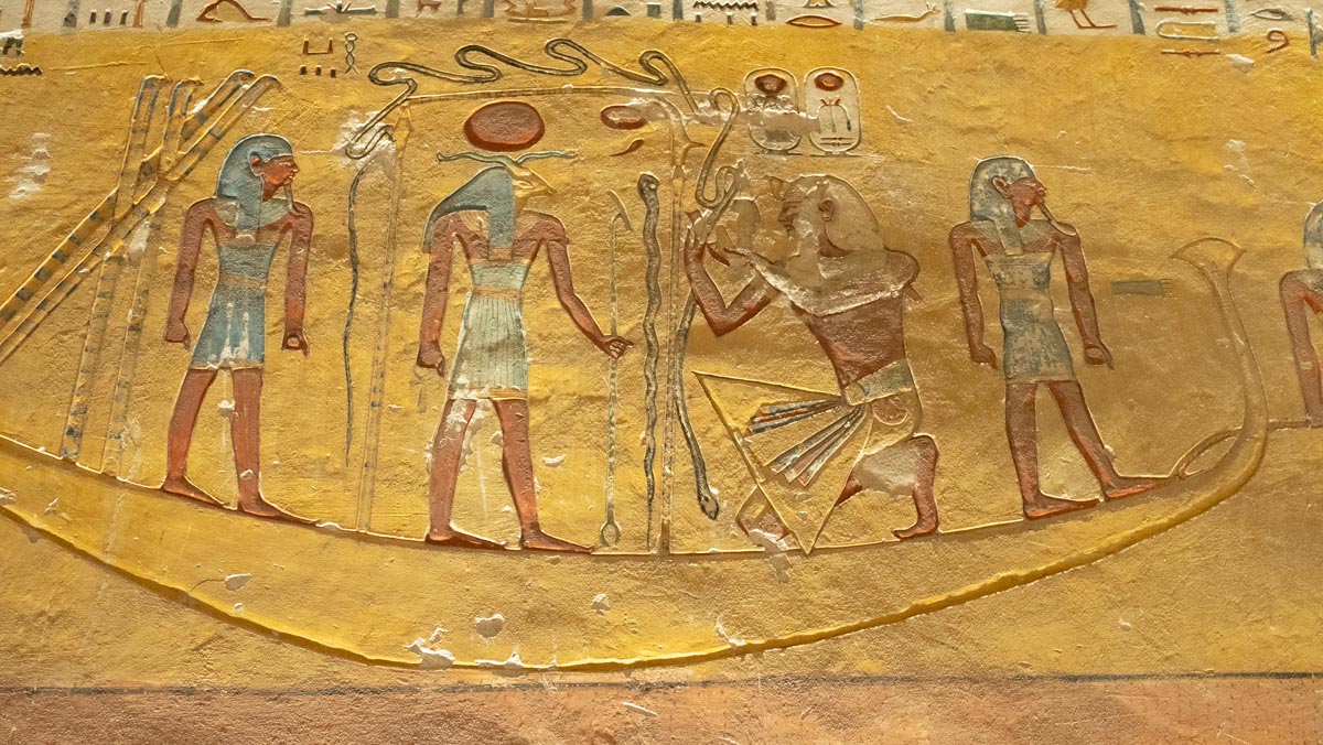 Egypt, Theban Necropolis, Valley of the Kings - Tomb of Ramesses IV - Hieroglyphs