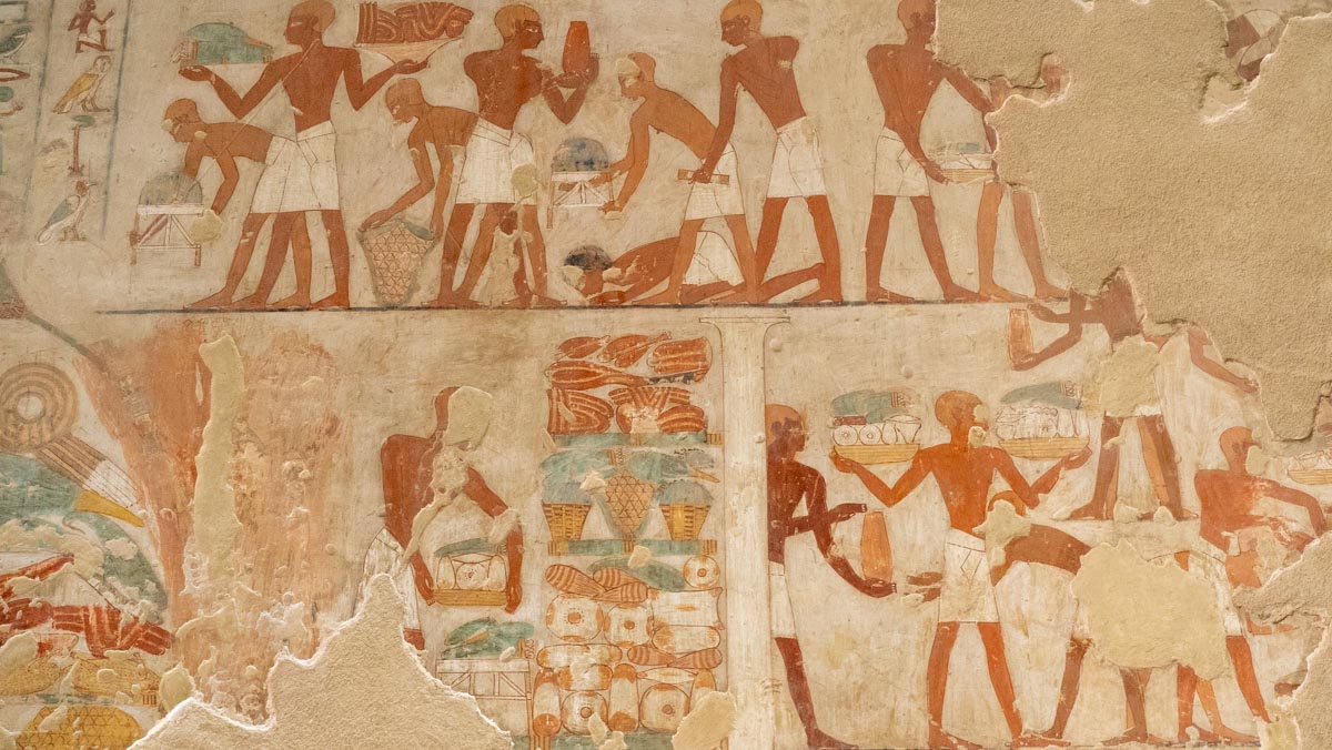 Egypt, Western Thebes, Tombs of Nobles - tomb of Rekhmire - Hieroglyphs