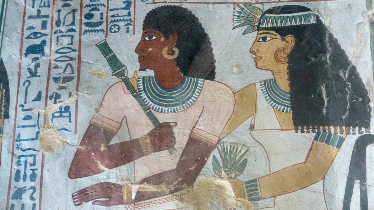 Egypt, Western Thebes, Tombs of Nobles - tomb of Sennefer - Hieroglyphs