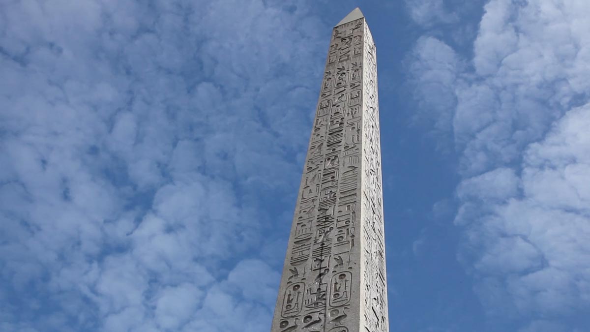 France, Paris, Place de la Concorde - Luxor Obelisk (Ramses II) from Egypt Luxor