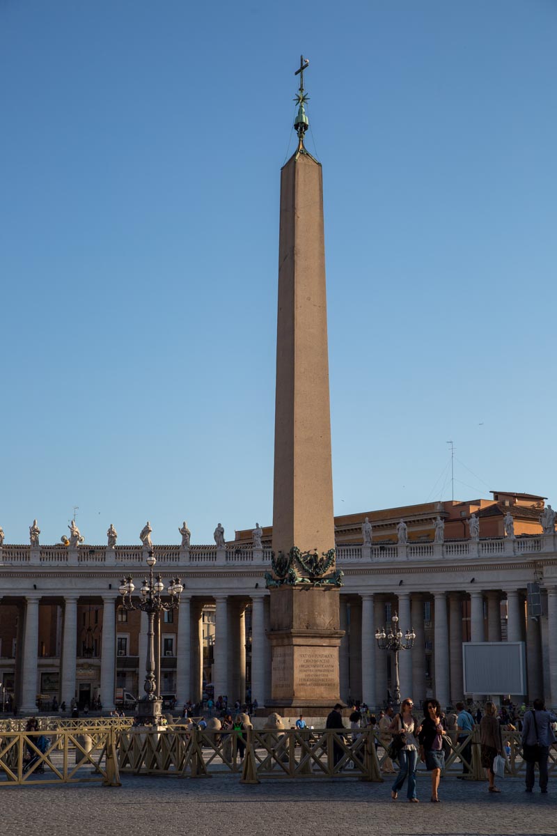 Rome, Vatican Piazza Saint Peter Obelisk (Apries) from Egypt