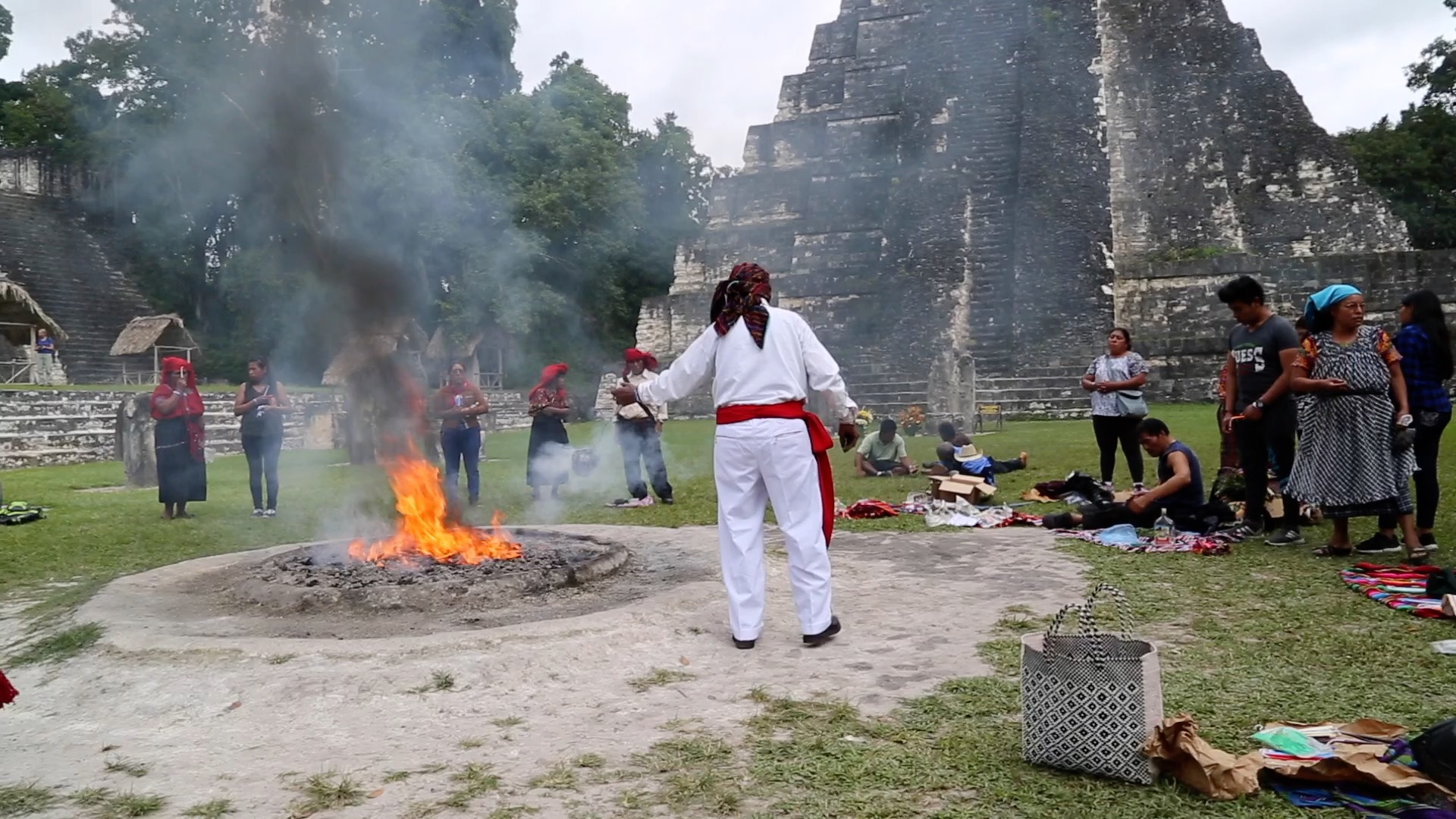Guatemala, Peten Flores Tikal - Religious Ceremony
