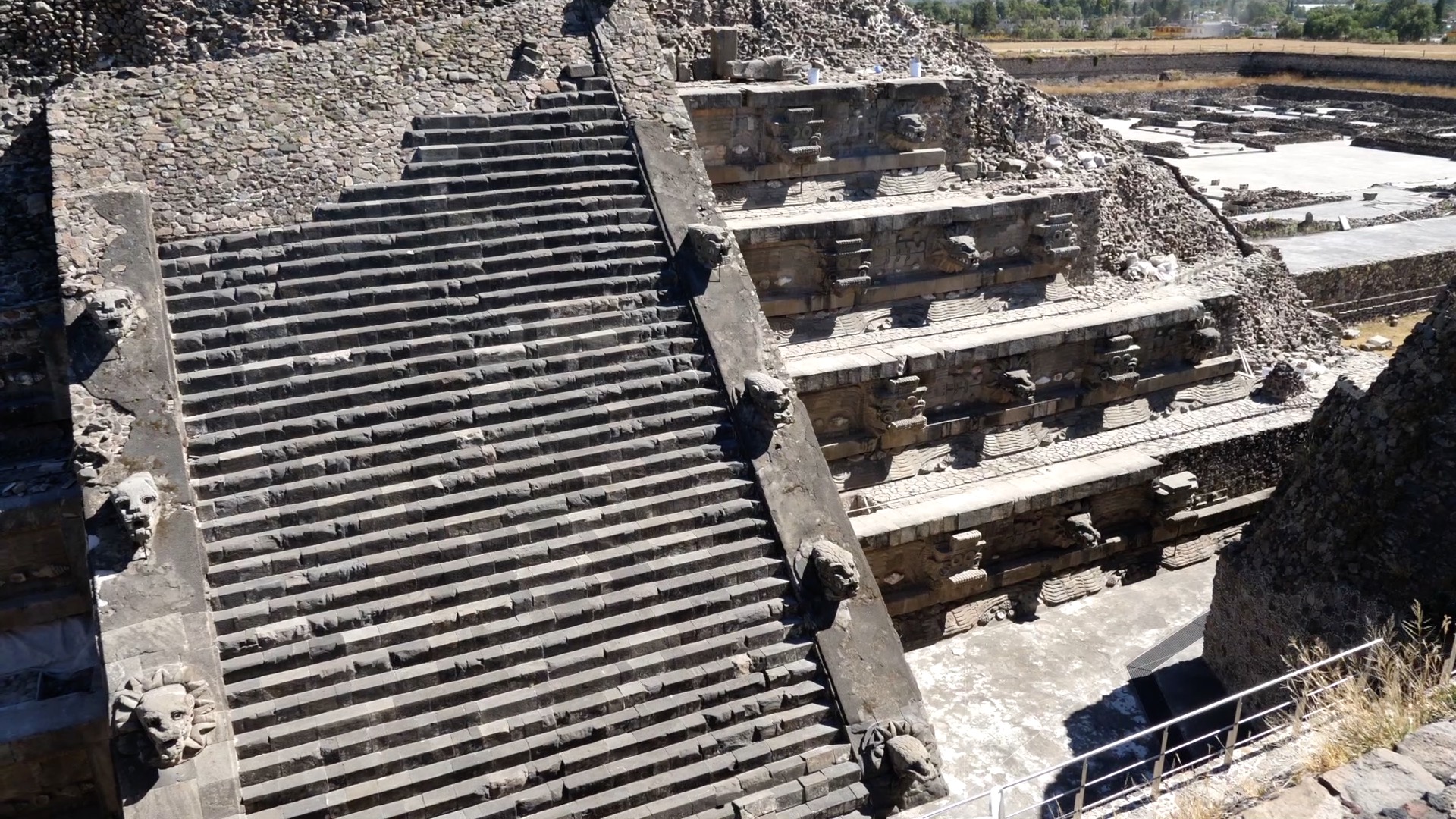 Mexico, Teotihuacan, Temple of the Feathered Serpent