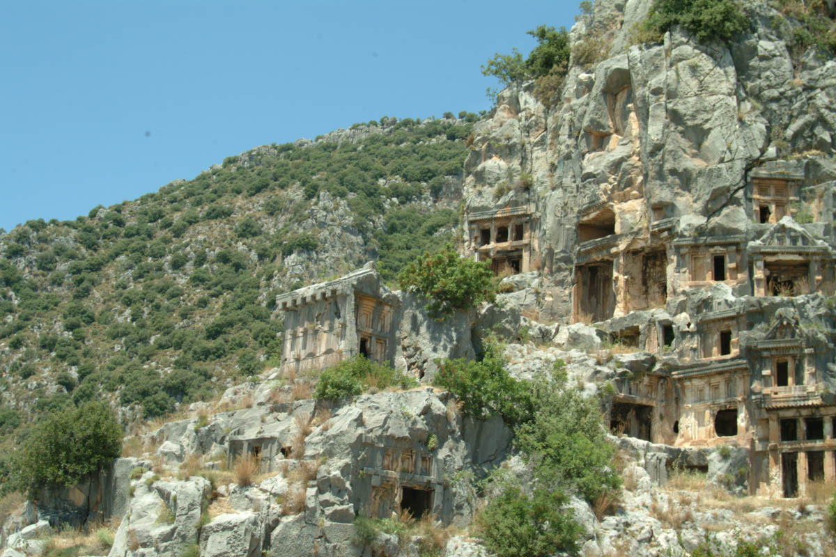 Turkey, Antalya, Myra - Lycian Tombs