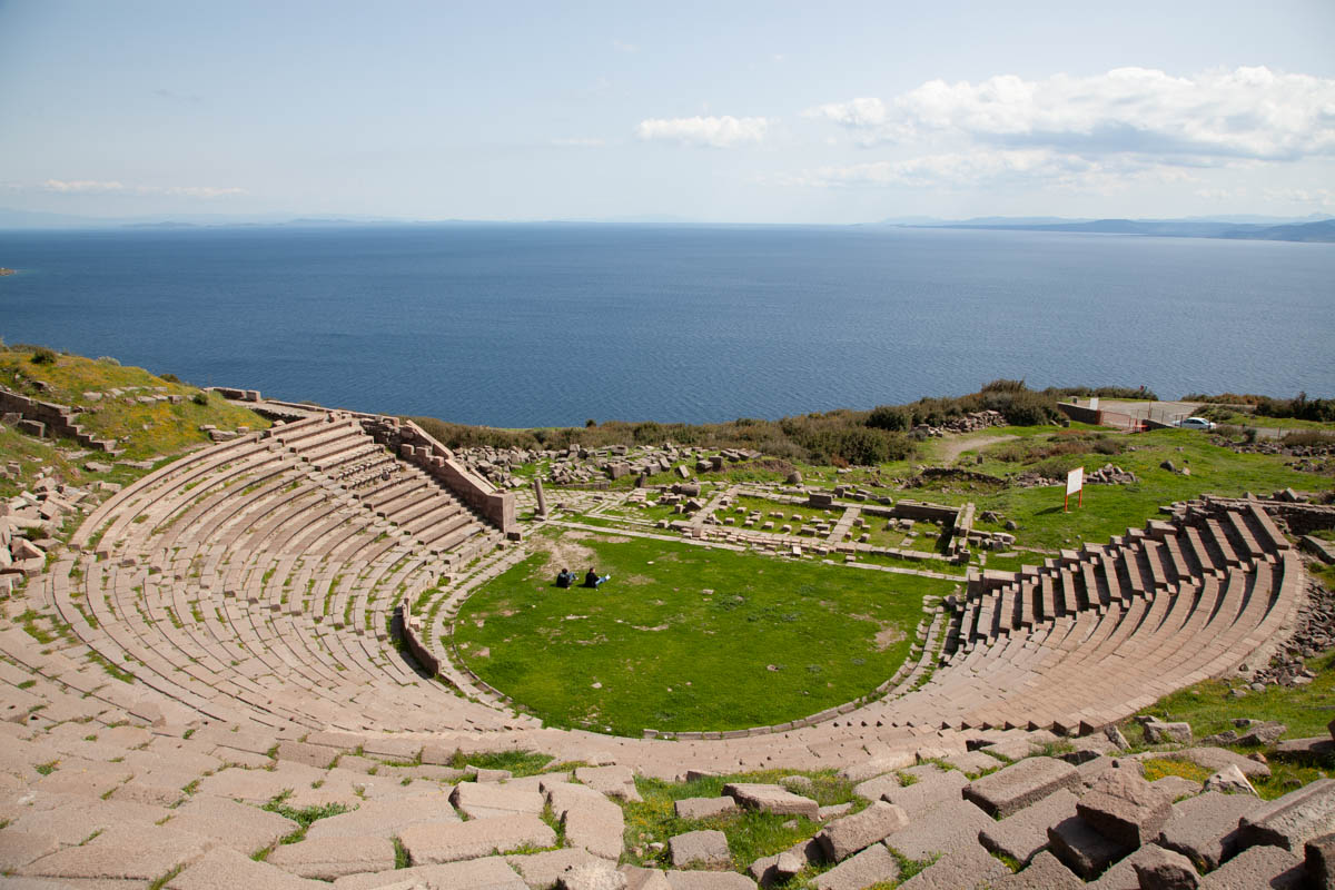 Turkey, Canakkale, Assos - Greek Theatre