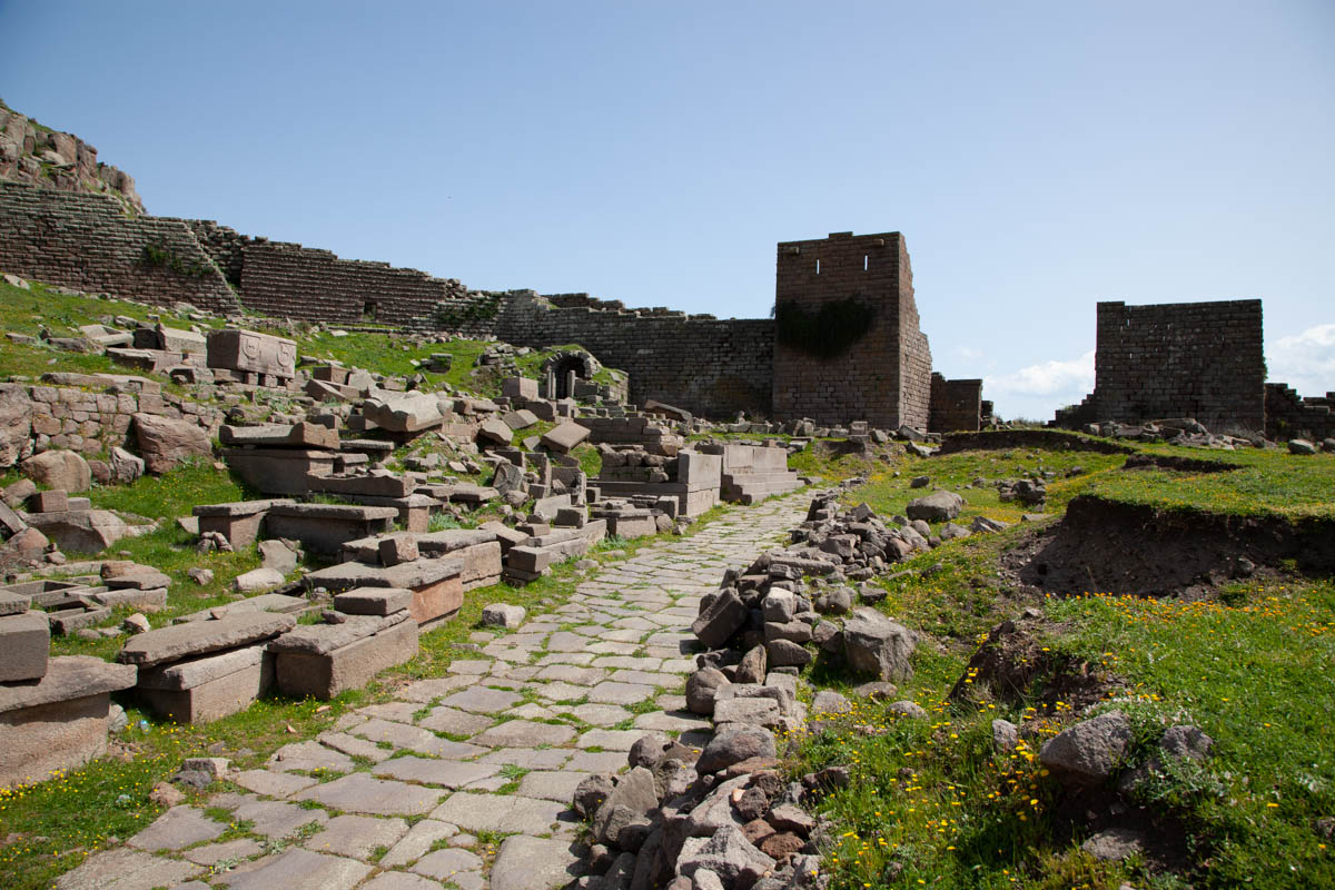 Turkey, Canakkale, Assos - Necropolis