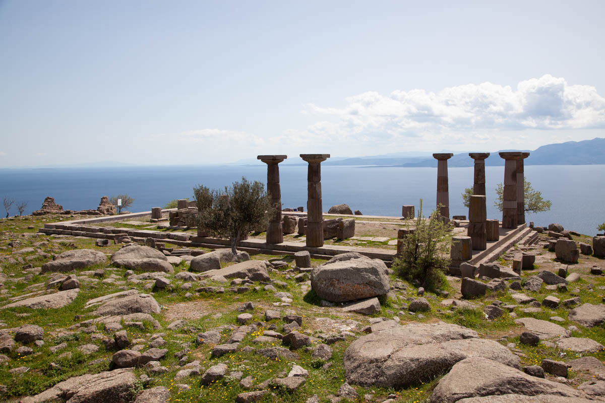 Turkey, Canakkale, Assos - Temple of Athena