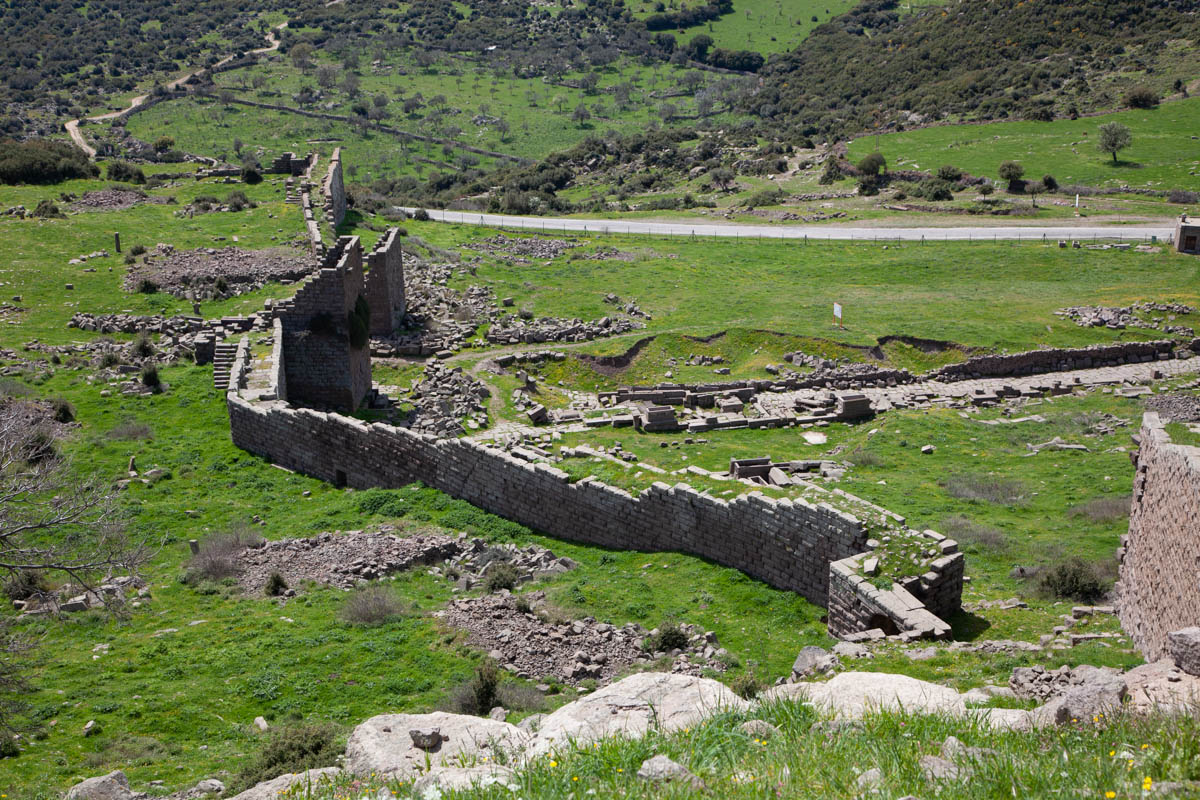 Turkey, Canakkale, Assos - Hellenistic Walls