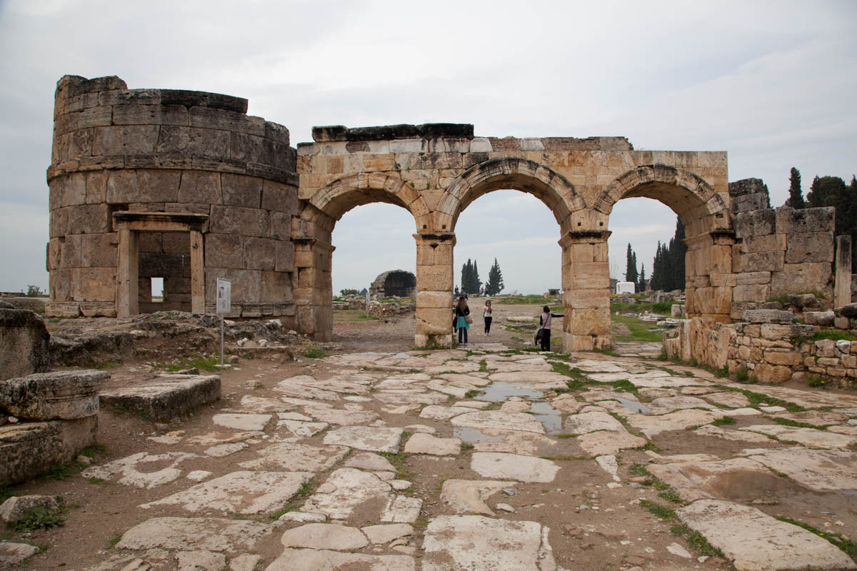 Turkey, Denizli, Pamukkale (Hierapolis) - Roman Gate of Frontinus