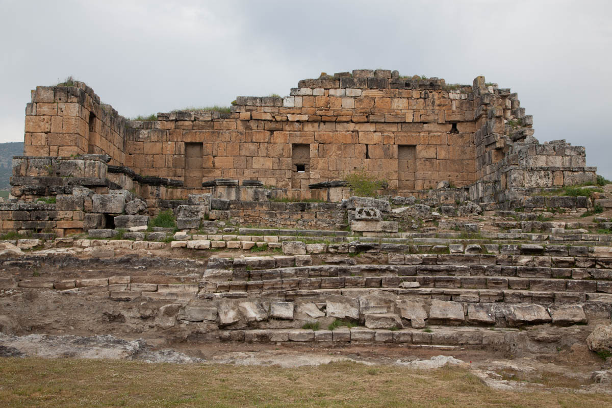 Turkey, Denizli, Pamukkale (Hierapolis) - Monumental Nymphaeum