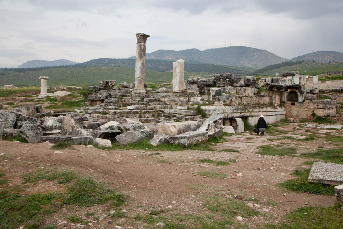 Turkey, Denizli, Pamukkale (Hierapolis) - Temple of Apollo