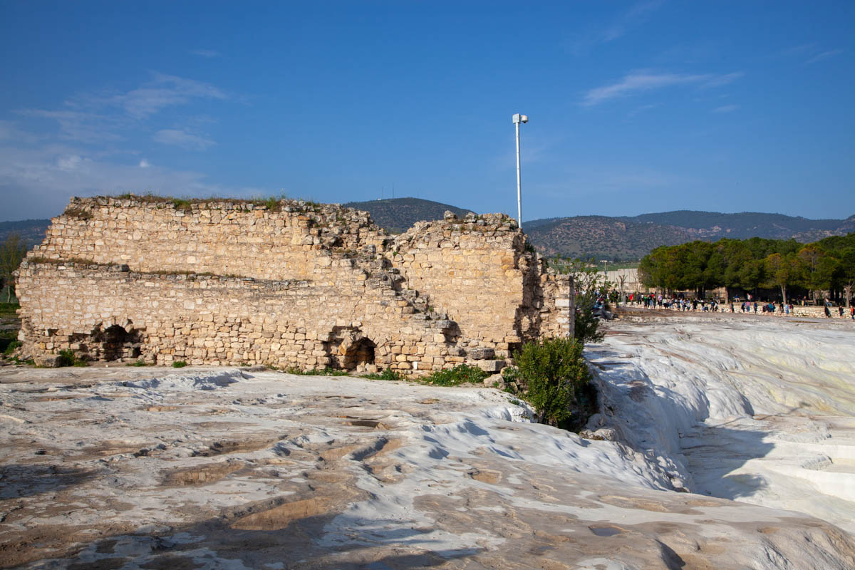 Turkey, Denizli, Pamukkale (Hierapolis) - Walls