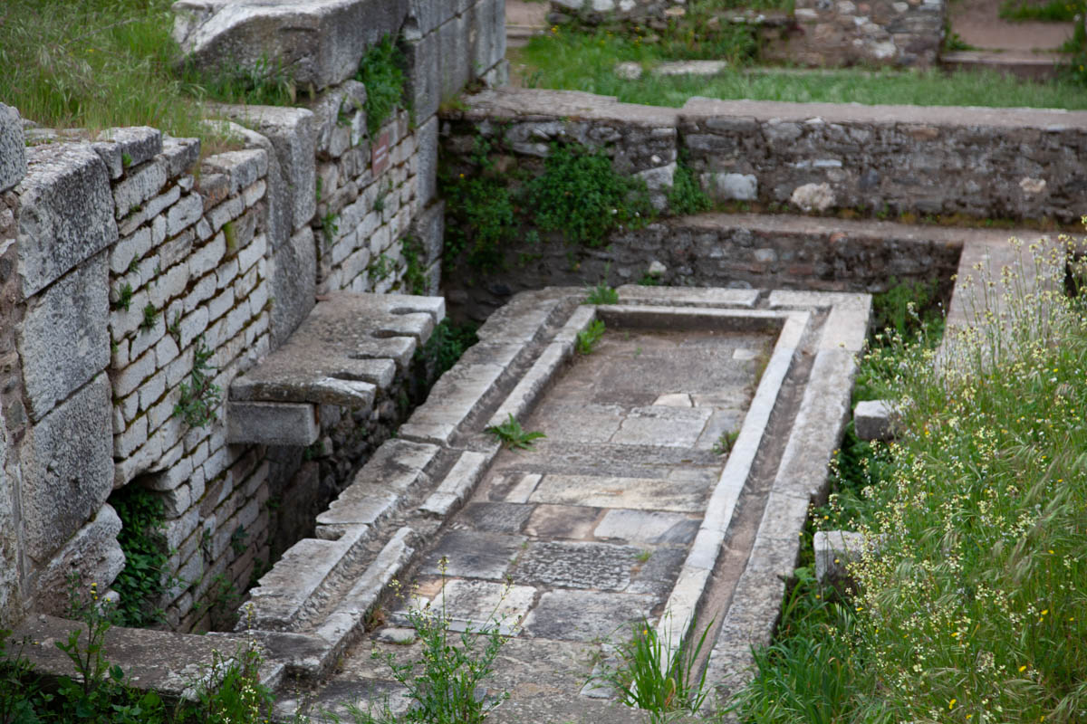 Turkey, Manisa, Sardis - Roman Latrine