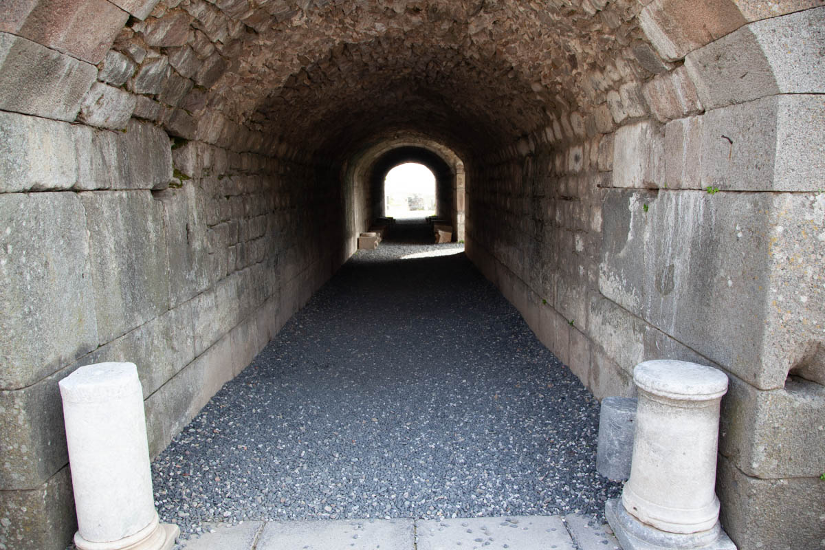 Turkey, Izmir, Pergamon, Asklepieion - Cryptoporticus (passageway)