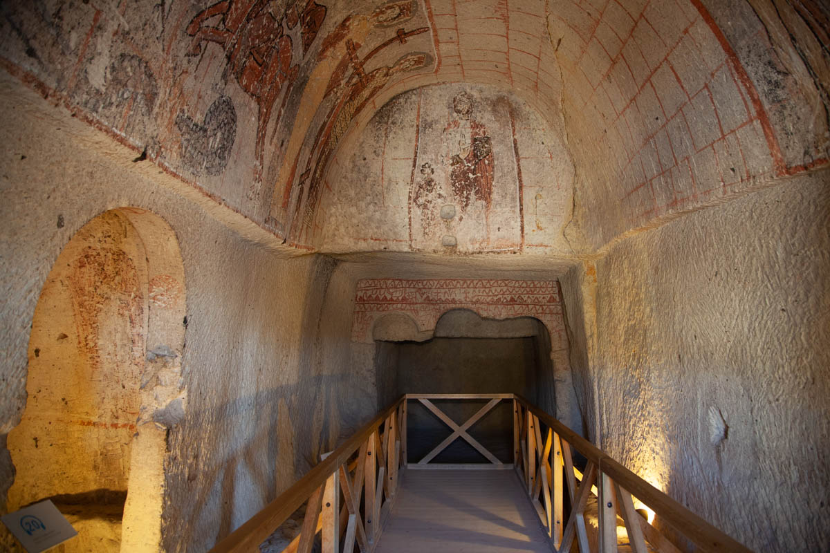 Turkey, Sivas, Cappadocia, Goreme - Yılanlı Kilise (the Snake Church)