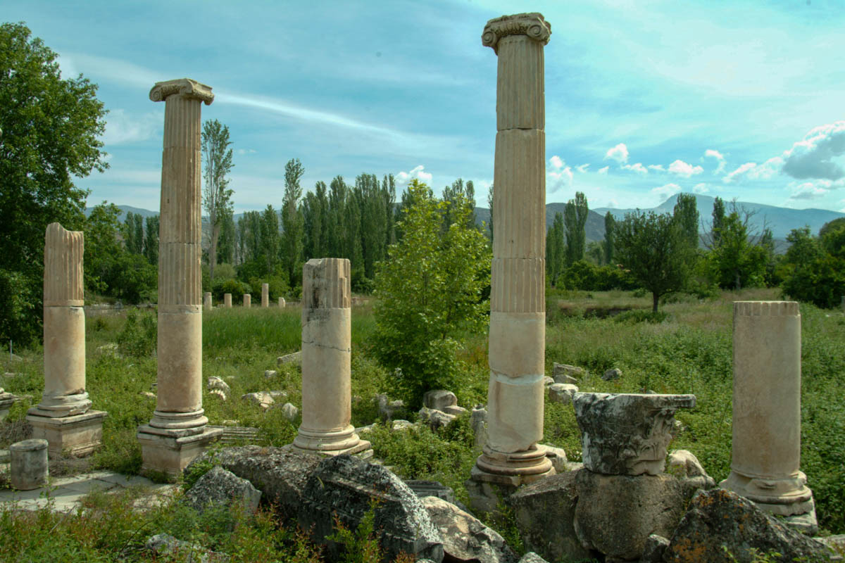 Turkey, Aydin, Aphrodisias, Portico of Tiberius4