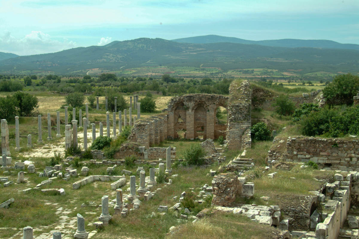 Turkey, Aydin, Aphrodisias, Roman baths (Theatre)