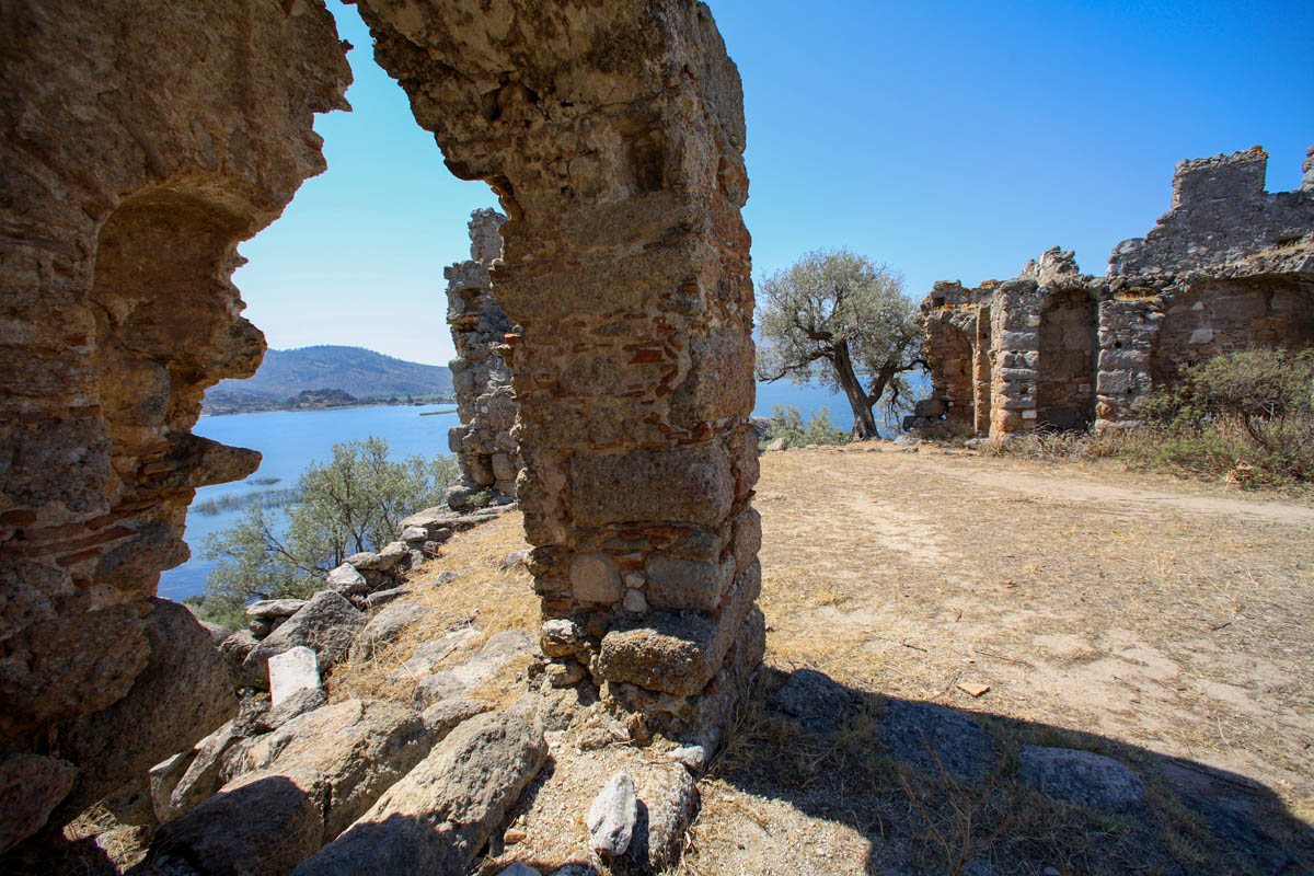 Turkey, Aydin, Bafa Lake, Byzantine Castle