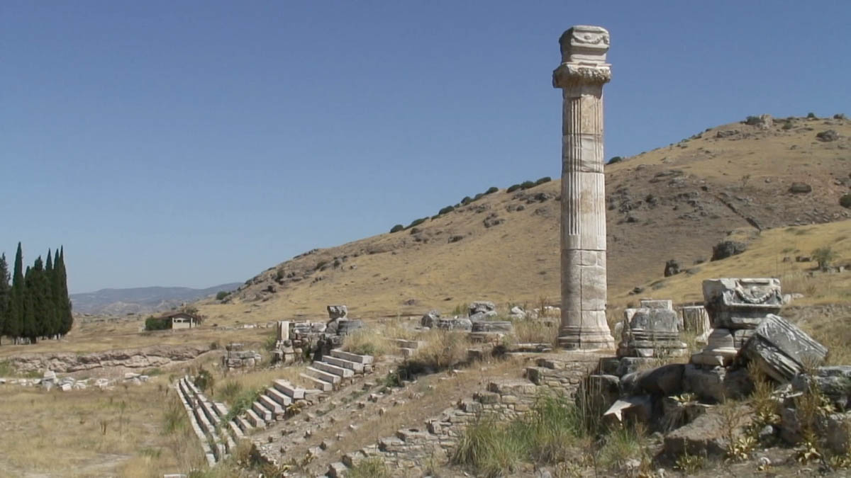 Turkey, Aydin, Pamukkale - Hierapolis Roman agora