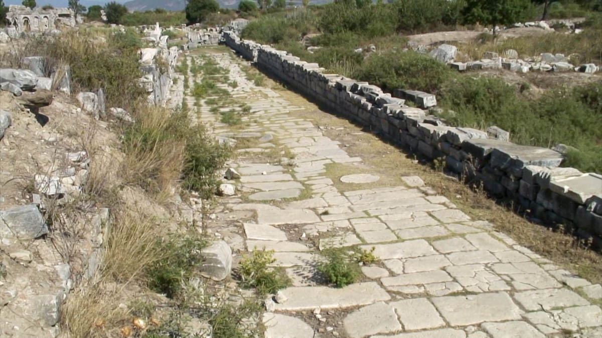 Turkey, Aydin, Miletus - Roman road