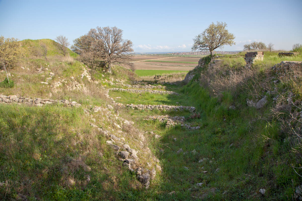 Turkey, Canakkale, Troy, Schliemann's trench (Troy I)