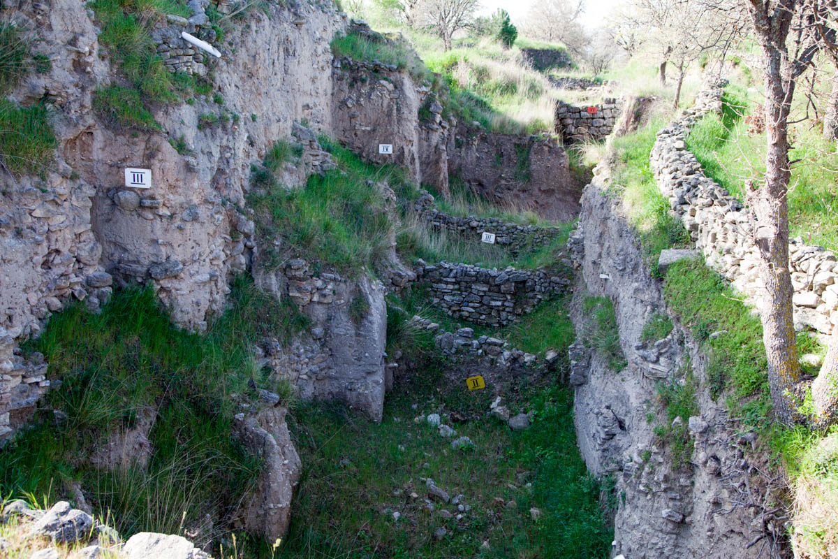 Turkey, Canakkale, Troy, strata
