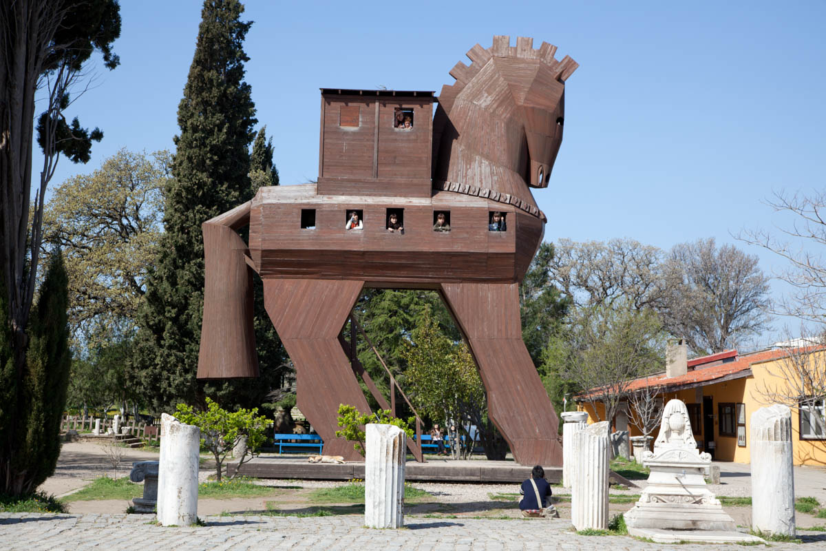 Turkey, Canakkale, Troy, Trojan horse