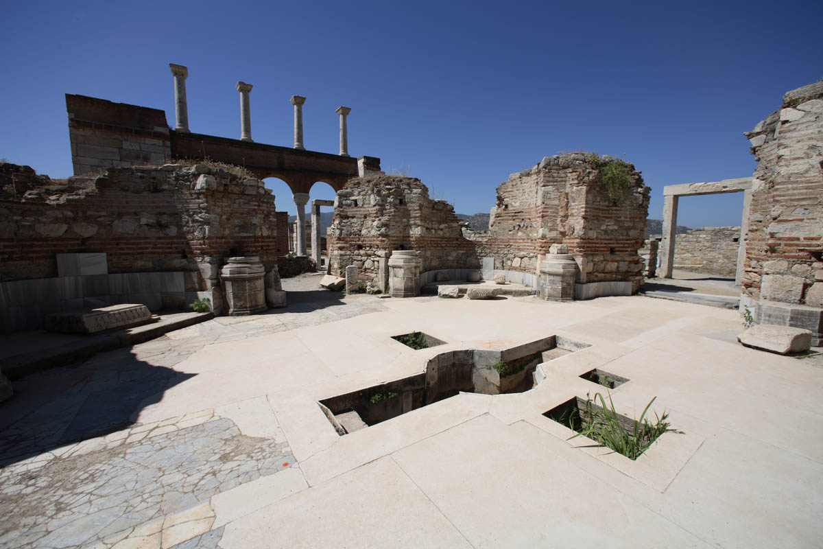 Turkey, Izmir, Ephesus, Basilica of Saint John - Baptistery