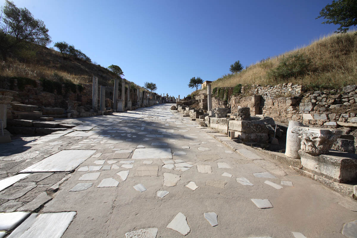 Turkey, Izmir, Ephesus, Roman Curetes street