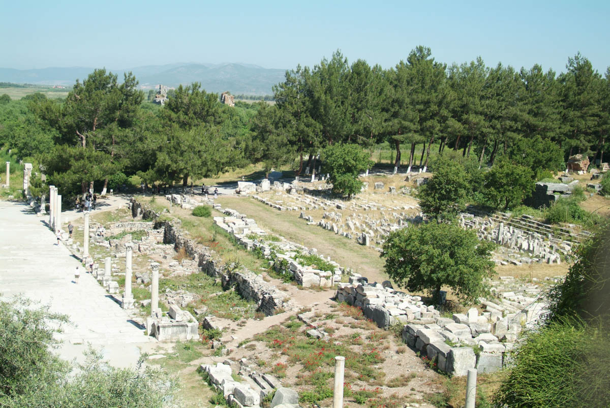 Turkey, Izmir, Ephesus, Roman gymnasium of the theatre