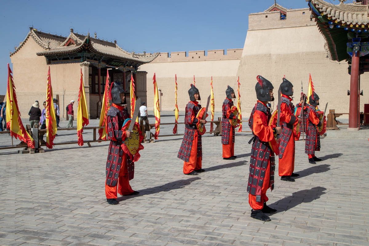China, Jiayuguan(Jiayu) pass - Ceremony "Going up for Battle"