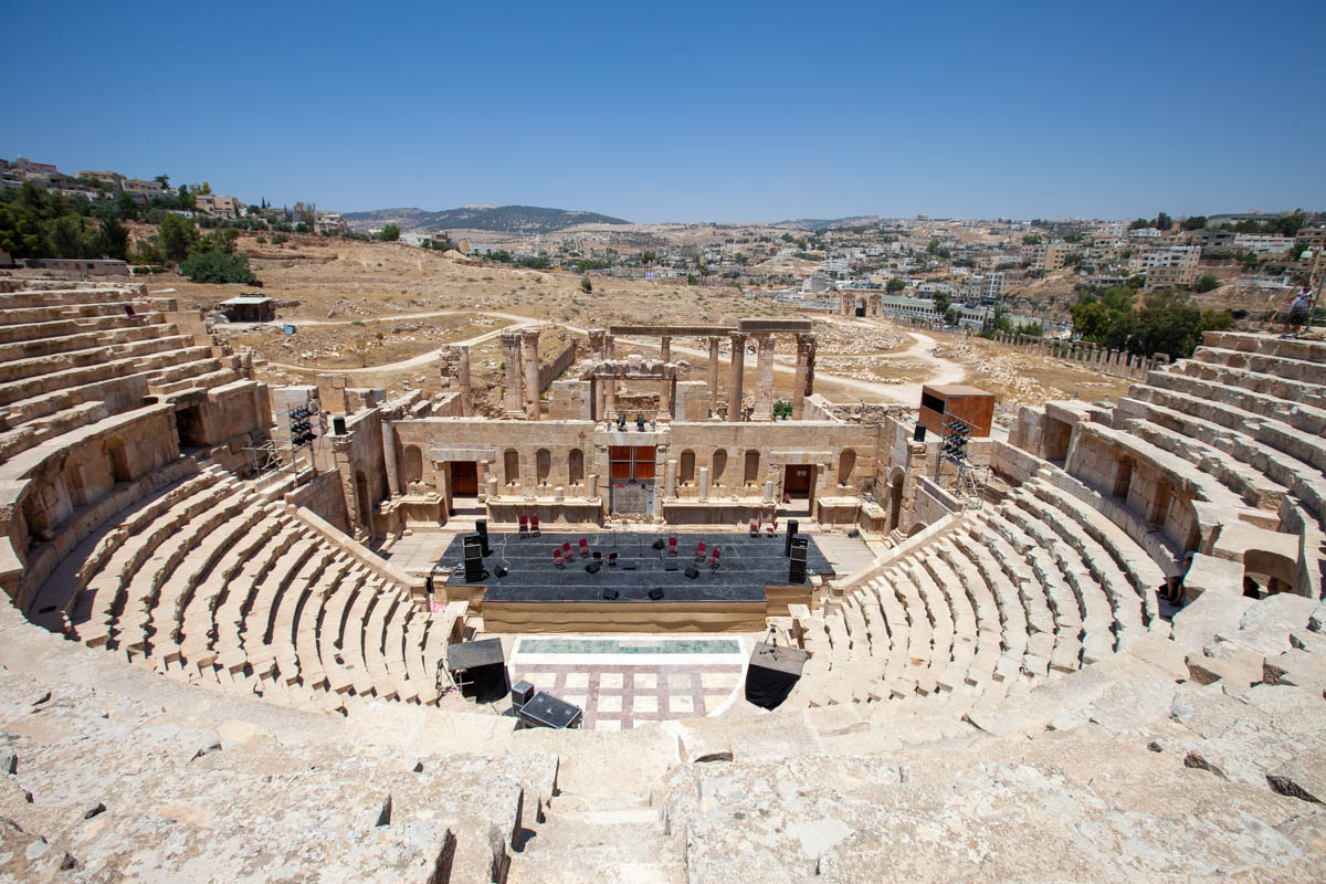 Jordan, Jerash - Roman theatre (South)