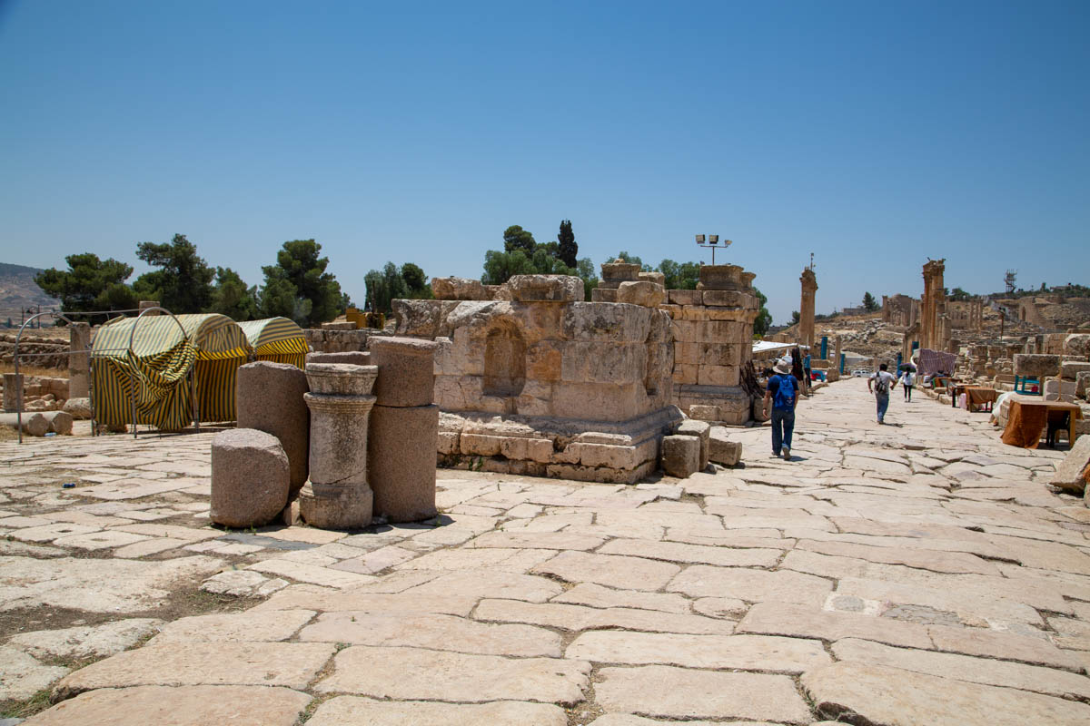 Jordan, Jerash - Tetrapylon