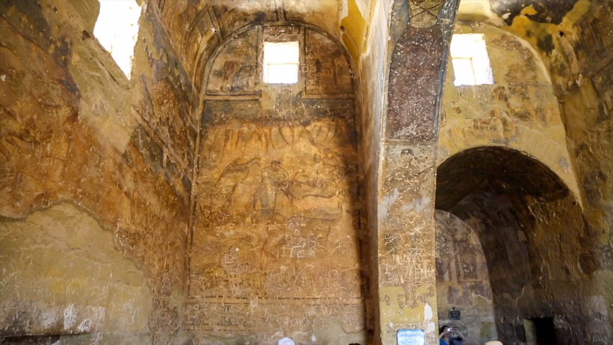 Jordan, Umayyad Qasr Amra Desert Castle