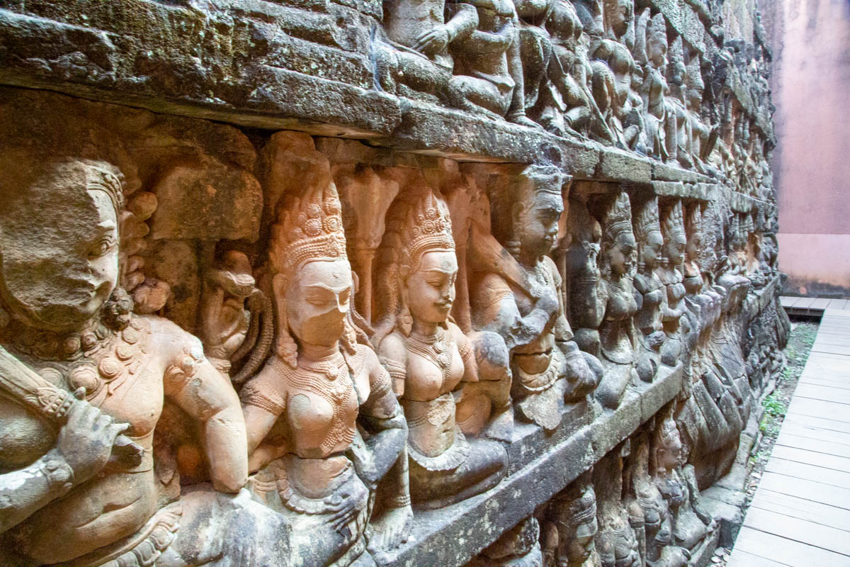 Cambodia, Angkor terrace of the Leper King