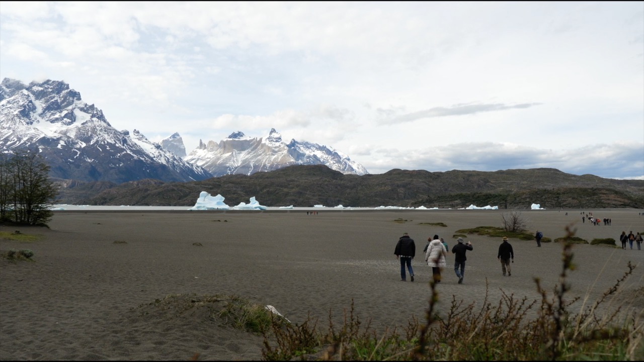 Chile, Patagonia, Torres del Paine glaciers