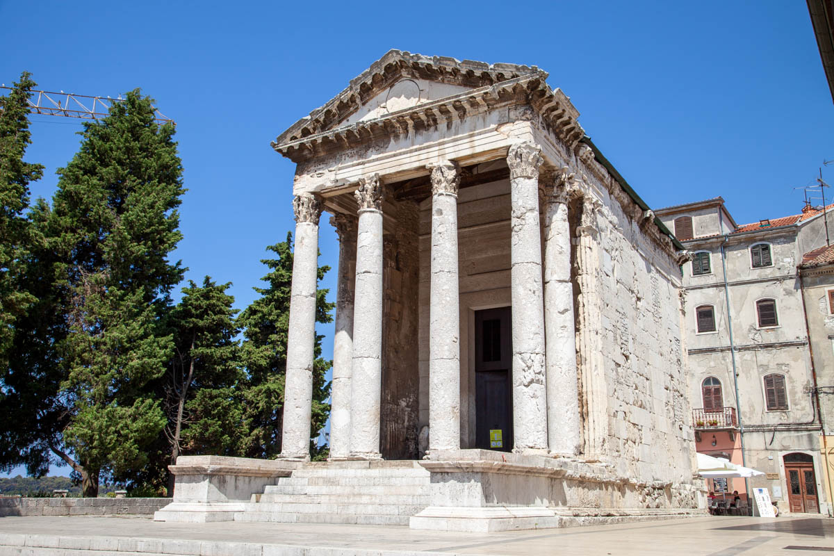 Croatia, Pula, Temple of Augustus