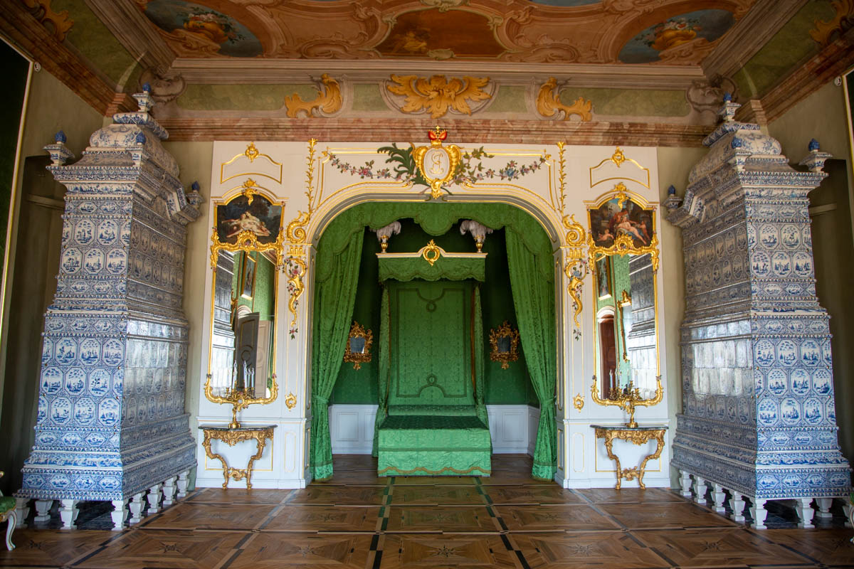 Latvia, Baroque Rundale palace - Duke's bedroom