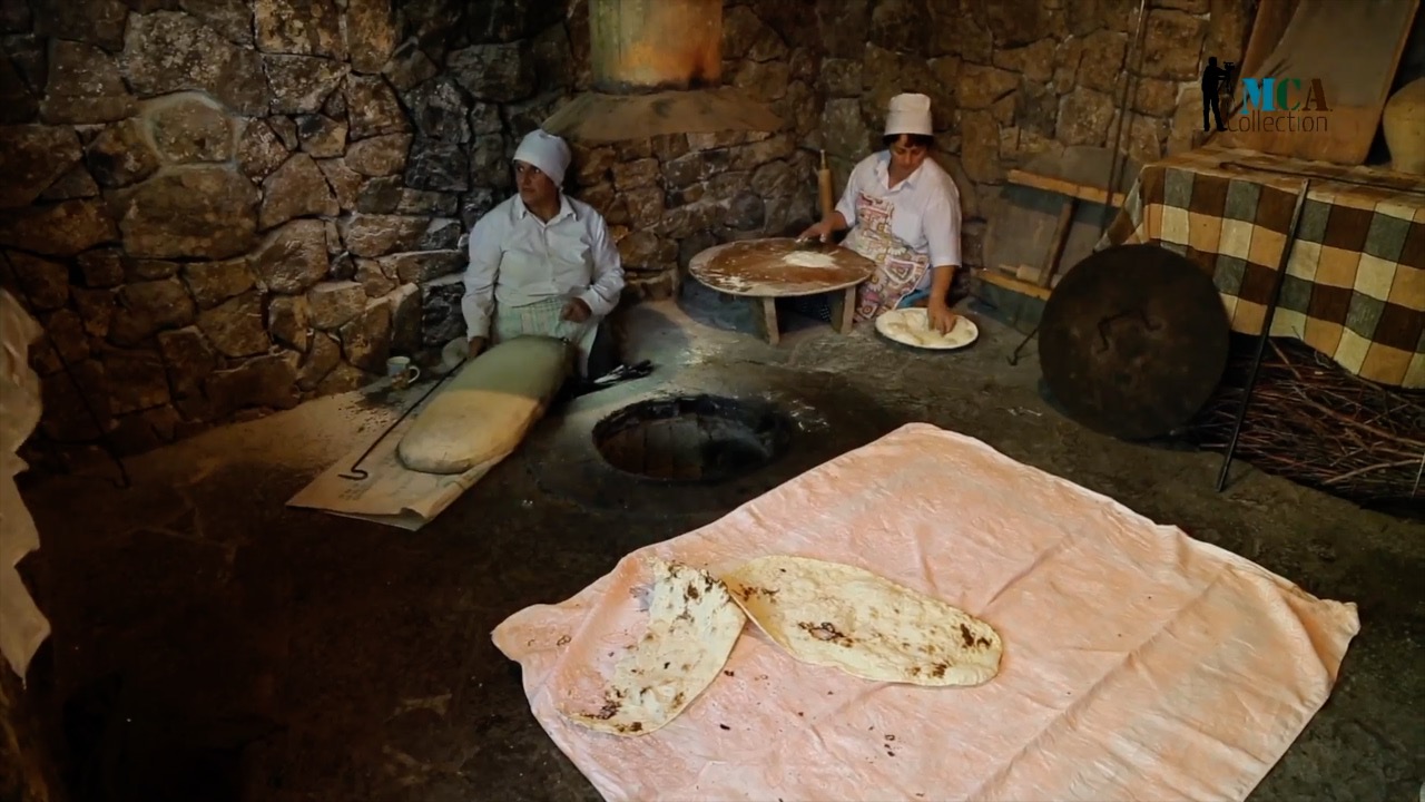 Armenia, Traditional - making bread