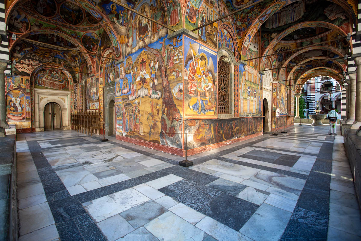 Bulgaria, Rila Monastery - Frescoes