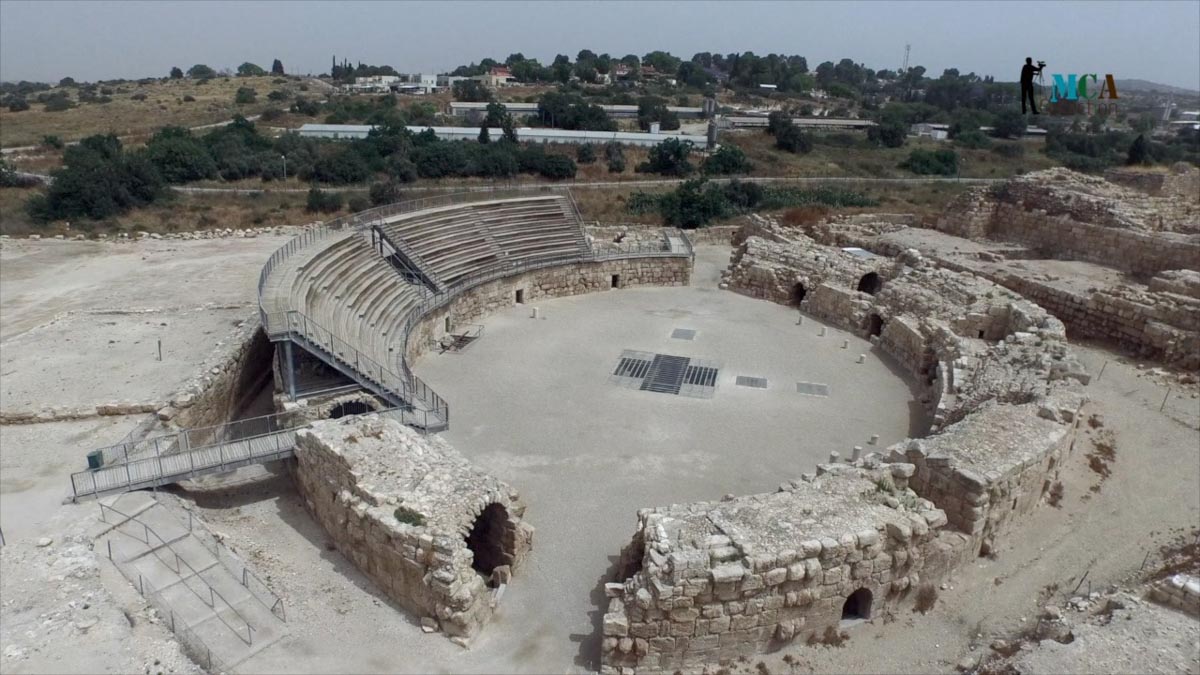 Israel, Beit Guvrin (Eleutheropolis) - Roman Amphitheatre