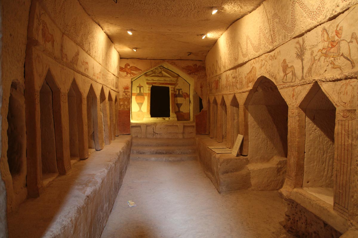 Israel, Beit Guvrin (Eleutheropolis) Burial cave - Sidonian burial caves