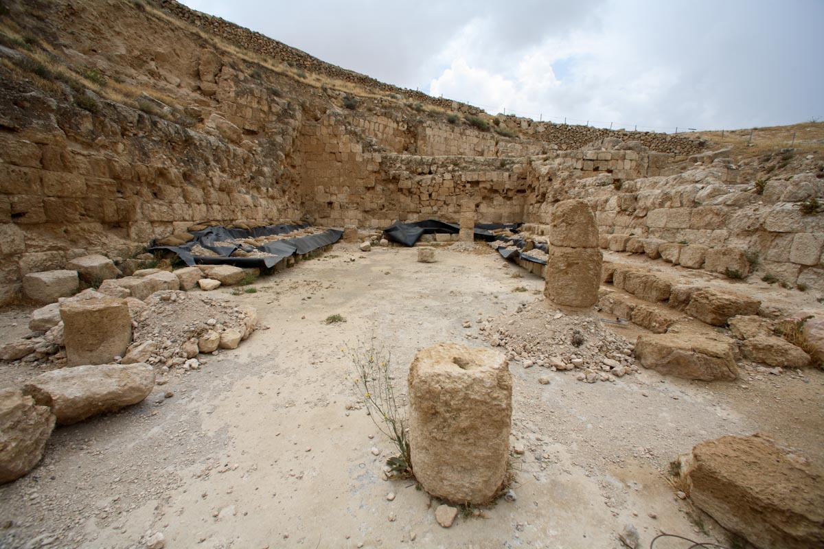 Israel, Herodium - Ancient synagogue